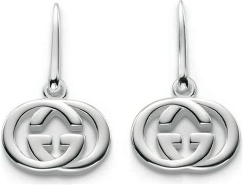 gucci gg 18ct silver drop earrings|cheapest gucci earrings.